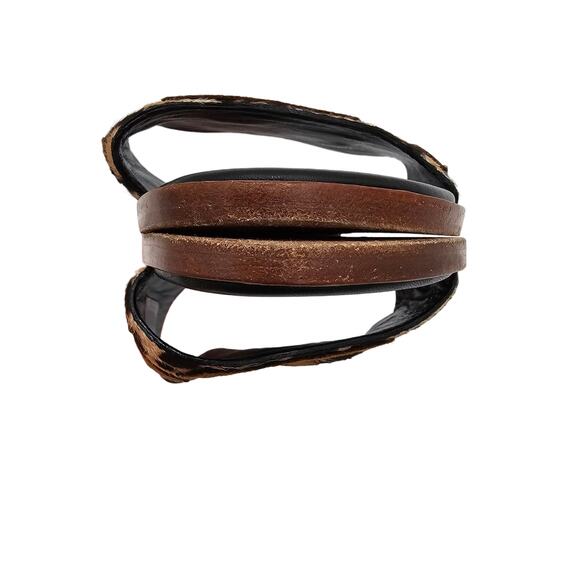 Louis Vuitton Lock It Flat Slide Sandal Mule Brown Black Leopard LV Size 36 US 6 - Picture 8 of 11